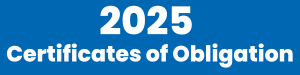 2025 Certificates of Obligation