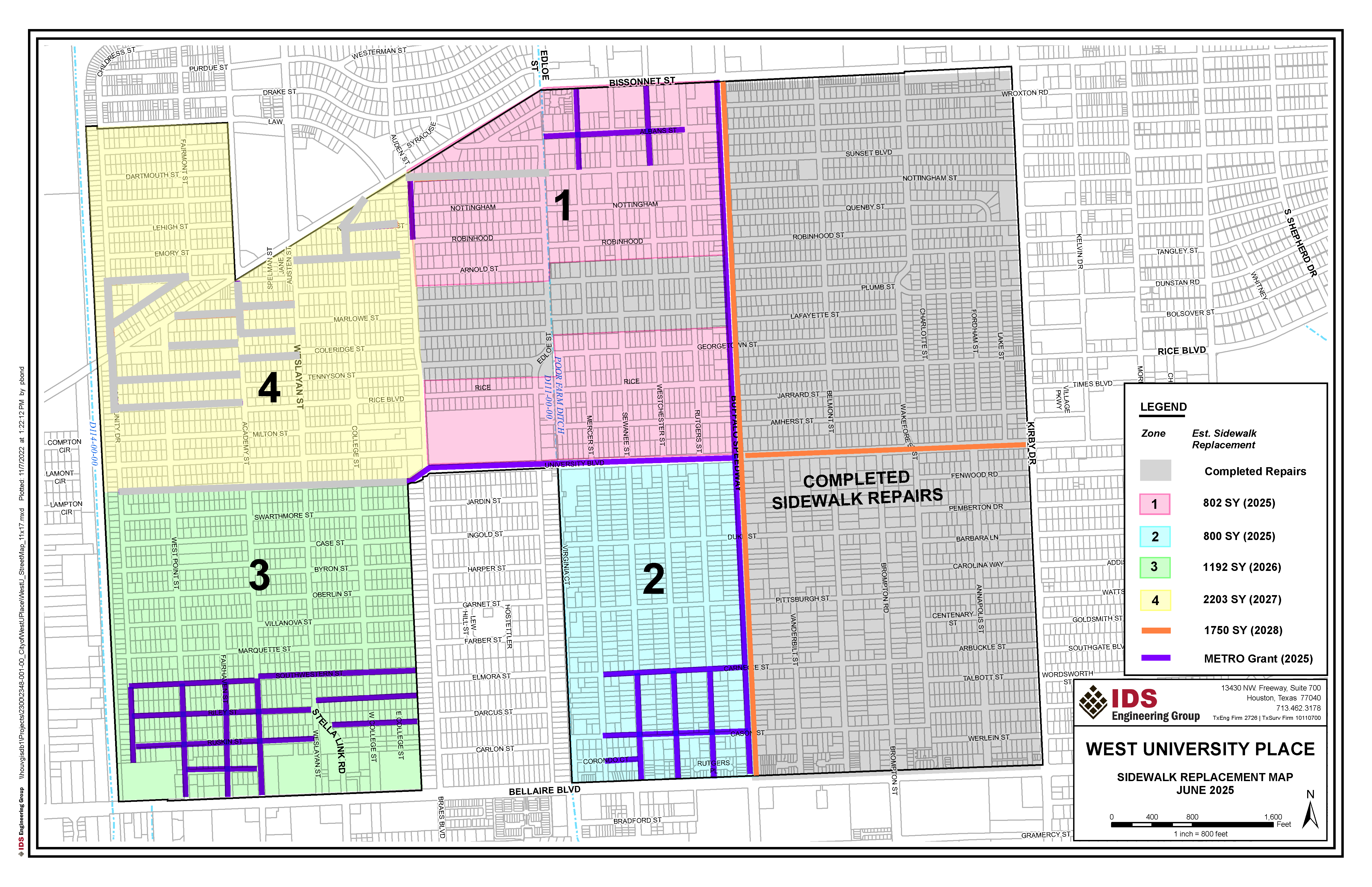Metro Sidewalk-Map - October 8 